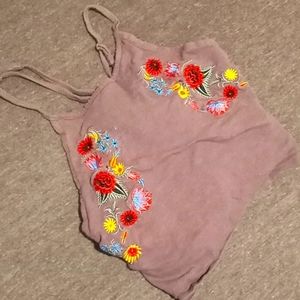 Beautiful flowered crop top